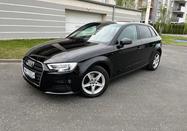 Audi A3 cena 61900 przebieg: 138000, rok produkcji 2016 z Września małe 667